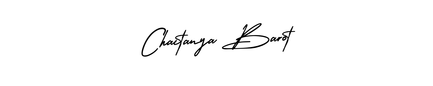 Chaitanya Barot stylish signature style. Best Handwritten Sign (AmerikaSignatureDemo-Regular) for my name. Handwritten Signature Collection Ideas for my name Chaitanya Barot. Chaitanya Barot signature style 3 images and pictures png