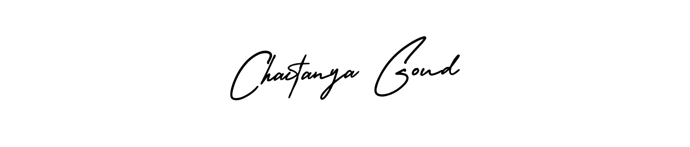 Design your own signature with our free online signature maker. With this signature software, you can create a handwritten (AmerikaSignatureDemo-Regular) signature for name Chaitanya Goud. Chaitanya Goud signature style 3 images and pictures png