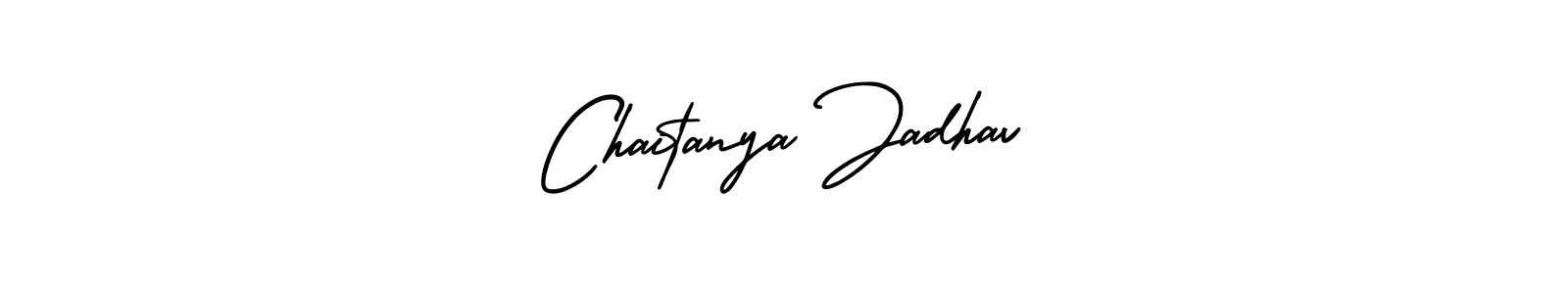 How to make Chaitanya Jadhav name signature. Use AmerikaSignatureDemo-Regular style for creating short signs online. This is the latest handwritten sign. Chaitanya Jadhav signature style 3 images and pictures png
