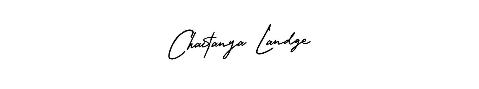 It looks lik you need a new signature style for name Chaitanya Landge. Design unique handwritten (AmerikaSignatureDemo-Regular) signature with our free signature maker in just a few clicks. Chaitanya Landge signature style 3 images and pictures png