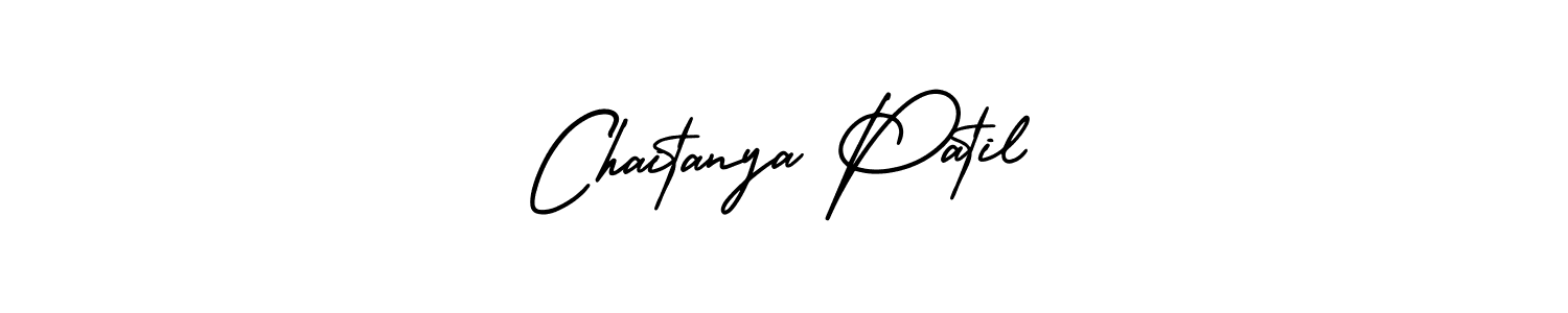 How to make Chaitanya Patil name signature. Use AmerikaSignatureDemo-Regular style for creating short signs online. This is the latest handwritten sign. Chaitanya Patil signature style 3 images and pictures png