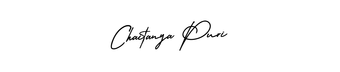 Design your own signature with our free online signature maker. With this signature software, you can create a handwritten (AmerikaSignatureDemo-Regular) signature for name Chaitanya Puri. Chaitanya Puri signature style 3 images and pictures png