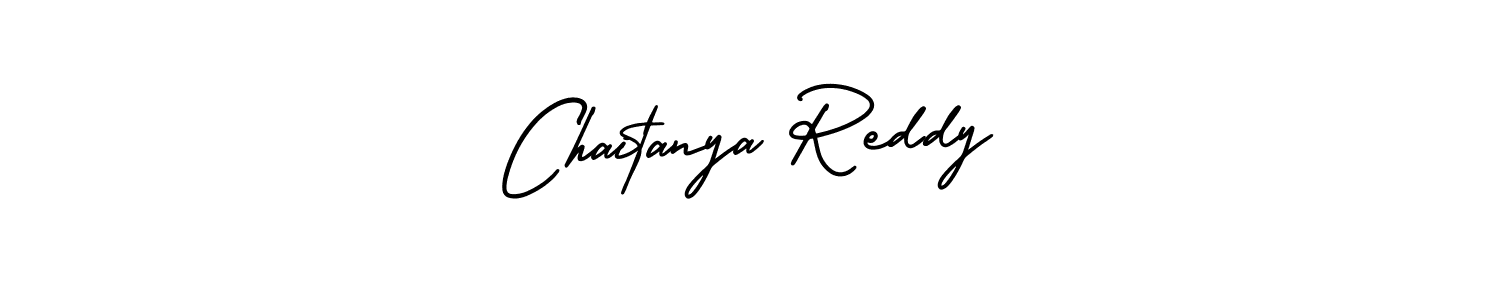 Chaitanya Reddy stylish signature style. Best Handwritten Sign (AmerikaSignatureDemo-Regular) for my name. Handwritten Signature Collection Ideas for my name Chaitanya Reddy. Chaitanya Reddy signature style 3 images and pictures png