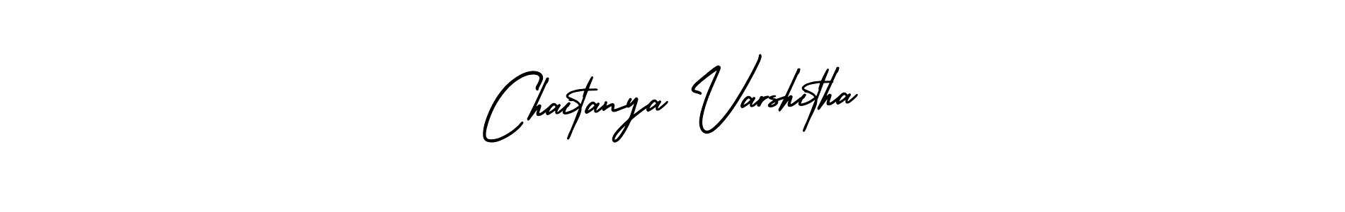 Chaitanya Varshitha stylish signature style. Best Handwritten Sign (AmerikaSignatureDemo-Regular) for my name. Handwritten Signature Collection Ideas for my name Chaitanya Varshitha. Chaitanya Varshitha signature style 3 images and pictures png