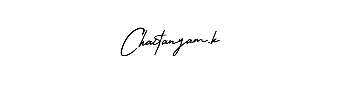 Make a beautiful signature design for name Chaitanyam.k. Use this online signature maker to create a handwritten signature for free. Chaitanyam.k signature style 3 images and pictures png