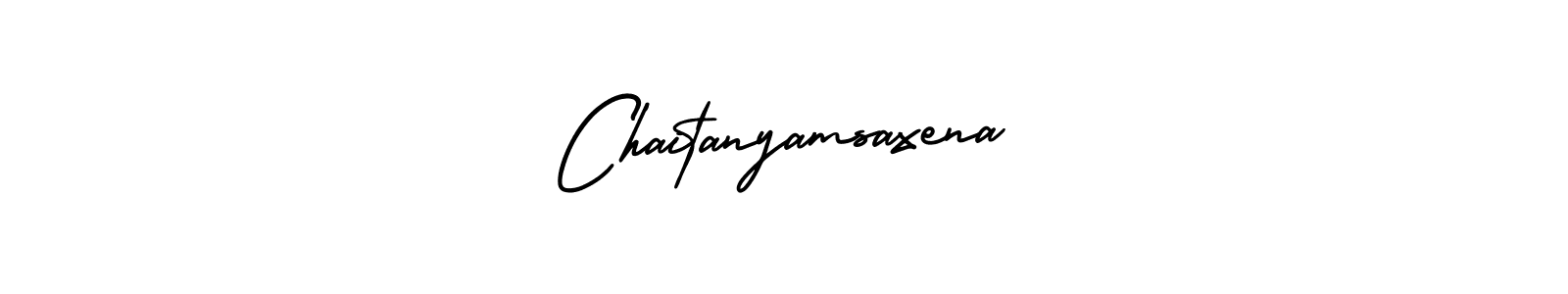 How to make Chaitanyamsaxena name signature. Use AmerikaSignatureDemo-Regular style for creating short signs online. This is the latest handwritten sign. Chaitanyamsaxena signature style 3 images and pictures png