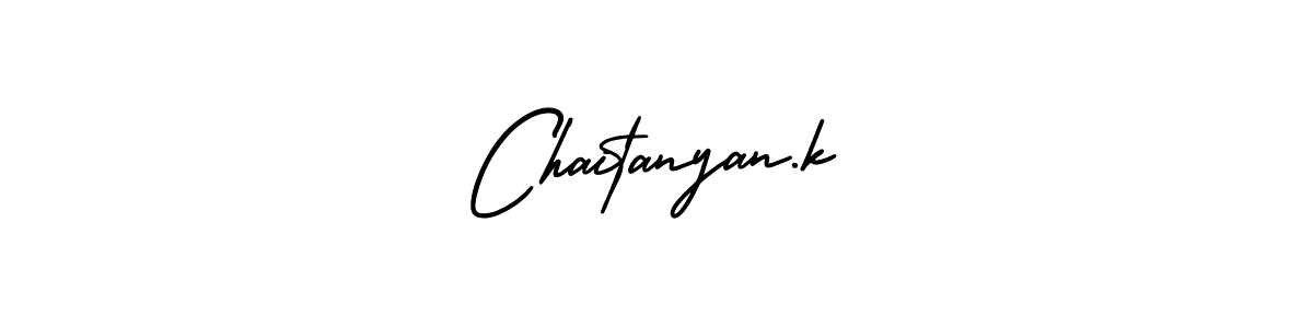 Also we have Chaitanyan.k name is the best signature style. Create professional handwritten signature collection using AmerikaSignatureDemo-Regular autograph style. Chaitanyan.k signature style 3 images and pictures png