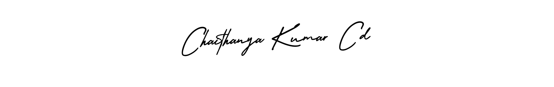 How to make Chaithanya Kumar Cd signature? AmerikaSignatureDemo-Regular is a professional autograph style. Create handwritten signature for Chaithanya Kumar Cd name. Chaithanya Kumar Cd signature style 3 images and pictures png