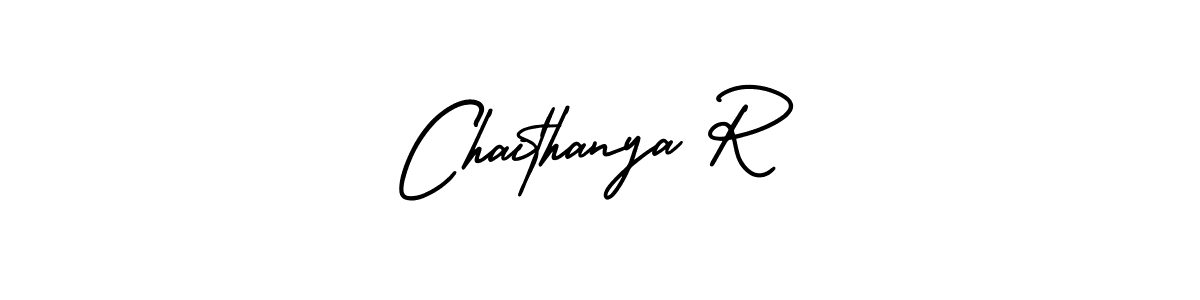 How to make Chaithanya R signature? AmerikaSignatureDemo-Regular is a professional autograph style. Create handwritten signature for Chaithanya R name. Chaithanya R signature style 3 images and pictures png