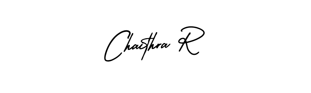 It looks lik you need a new signature style for name Chaithra R. Design unique handwritten (AmerikaSignatureDemo-Regular) signature with our free signature maker in just a few clicks. Chaithra R signature style 3 images and pictures png