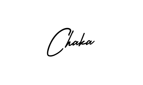 Chaka stylish signature style. Best Handwritten Sign (AmerikaSignatureDemo-Regular) for my name. Handwritten Signature Collection Ideas for my name Chaka. Chaka signature style 3 images and pictures png