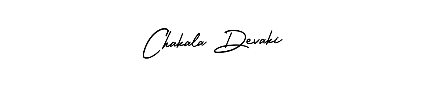 The best way (AmerikaSignatureDemo-Regular) to make a short signature is to pick only two or three words in your name. The name Chakala Devaki include a total of six letters. For converting this name. Chakala Devaki signature style 3 images and pictures png