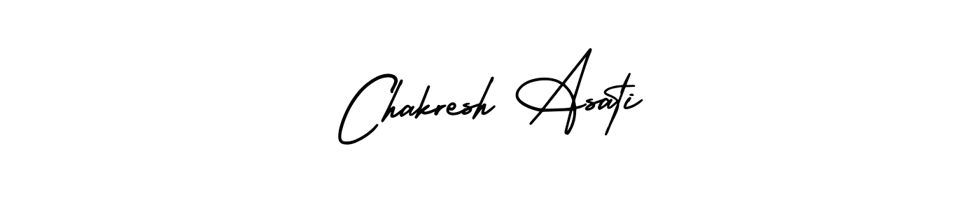 How to make Chakresh Asati name signature. Use AmerikaSignatureDemo-Regular style for creating short signs online. This is the latest handwritten sign. Chakresh Asati signature style 3 images and pictures png