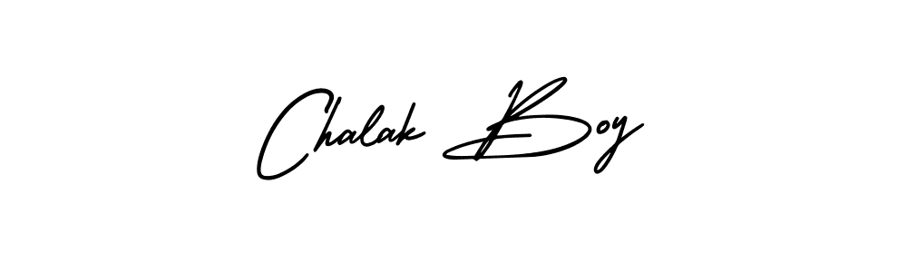 Create a beautiful signature design for name Chalak Boy. With this signature (AmerikaSignatureDemo-Regular) fonts, you can make a handwritten signature for free. Chalak Boy signature style 3 images and pictures png