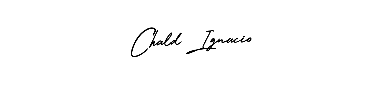 Chald Ignacio stylish signature style. Best Handwritten Sign (AmerikaSignatureDemo-Regular) for my name. Handwritten Signature Collection Ideas for my name Chald Ignacio. Chald Ignacio signature style 3 images and pictures png