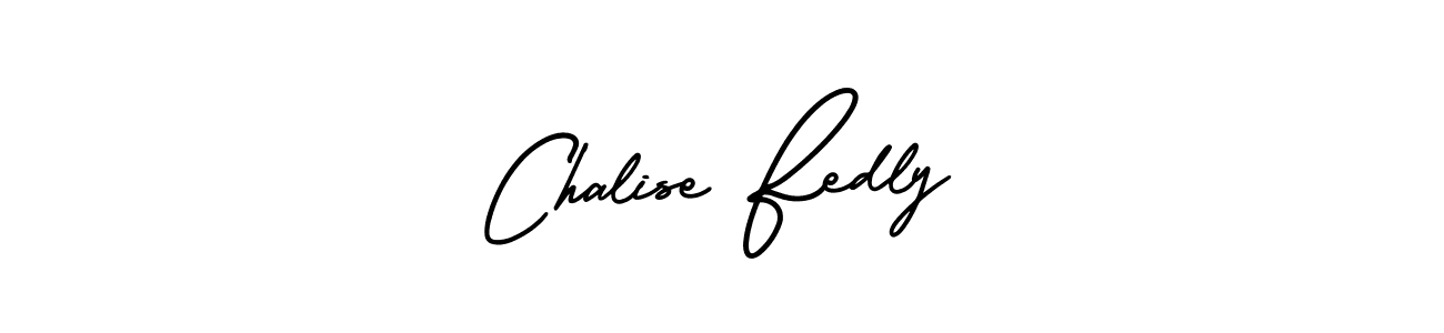 How to make Chalise Fedly name signature. Use AmerikaSignatureDemo-Regular style for creating short signs online. This is the latest handwritten sign. Chalise Fedly signature style 3 images and pictures png