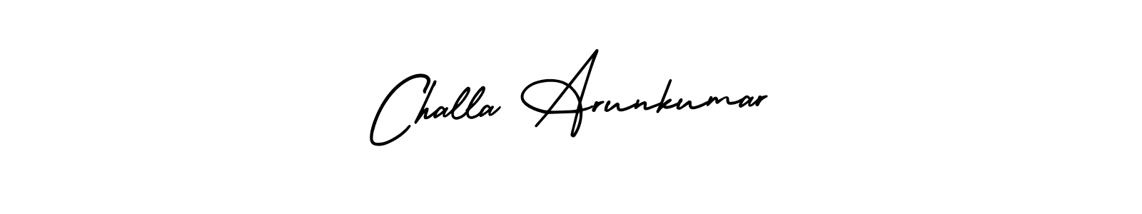 Design your own signature with our free online signature maker. With this signature software, you can create a handwritten (AmerikaSignatureDemo-Regular) signature for name Challa Arunkumar. Challa Arunkumar signature style 3 images and pictures png