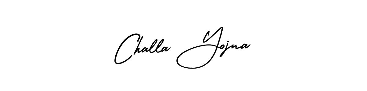 Design your own signature with our free online signature maker. With this signature software, you can create a handwritten (AmerikaSignatureDemo-Regular) signature for name Challa Yojna. Challa Yojna signature style 3 images and pictures png