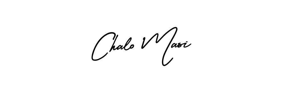 The best way (AmerikaSignatureDemo-Regular) to make a short signature is to pick only two or three words in your name. The name Chalo Masi include a total of six letters. For converting this name. Chalo Masi signature style 3 images and pictures png