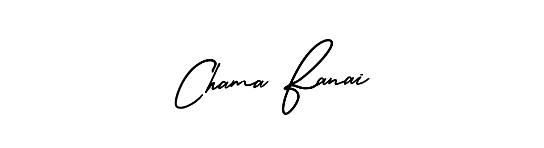 Create a beautiful signature design for name Chama Fanai. With this signature (AmerikaSignatureDemo-Regular) fonts, you can make a handwritten signature for free. Chama Fanai signature style 3 images and pictures png