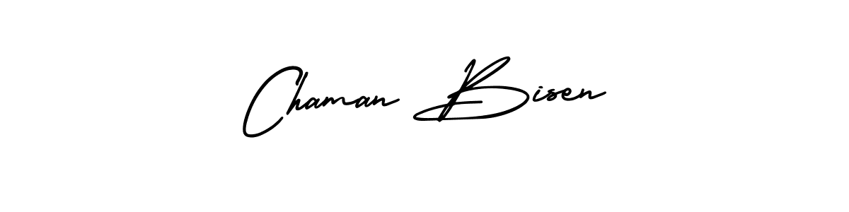 Make a beautiful signature design for name Chaman Bisen. With this signature (AmerikaSignatureDemo-Regular) style, you can create a handwritten signature for free. Chaman Bisen signature style 3 images and pictures png