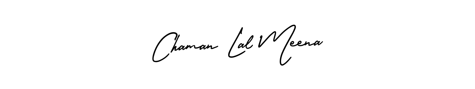 Create a beautiful signature design for name Chaman Lal Meena. With this signature (AmerikaSignatureDemo-Regular) fonts, you can make a handwritten signature for free. Chaman Lal Meena signature style 3 images and pictures png