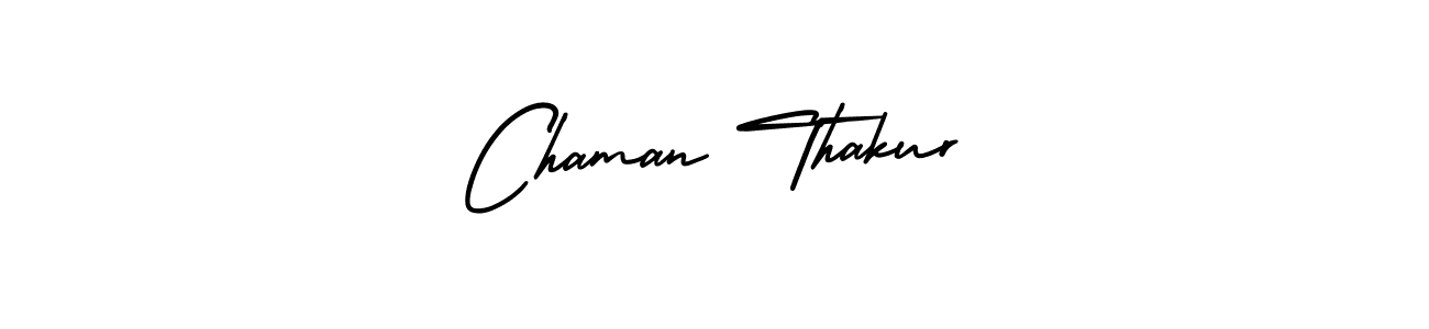 How to Draw Chaman Thakur signature style? AmerikaSignatureDemo-Regular is a latest design signature styles for name Chaman Thakur. Chaman Thakur signature style 3 images and pictures png