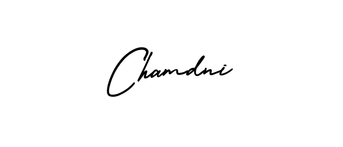 It looks lik you need a new signature style for name Chamdni. Design unique handwritten (AmerikaSignatureDemo-Regular) signature with our free signature maker in just a few clicks. Chamdni signature style 3 images and pictures png