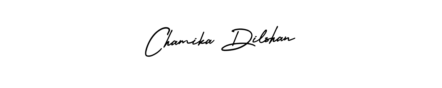 Also we have Chamika Dilshan name is the best signature style. Create professional handwritten signature collection using AmerikaSignatureDemo-Regular autograph style. Chamika Dilshan signature style 3 images and pictures png