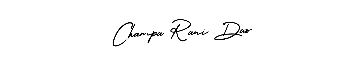 Design your own signature with our free online signature maker. With this signature software, you can create a handwritten (AmerikaSignatureDemo-Regular) signature for name Champa Rani Das. Champa Rani Das signature style 3 images and pictures png