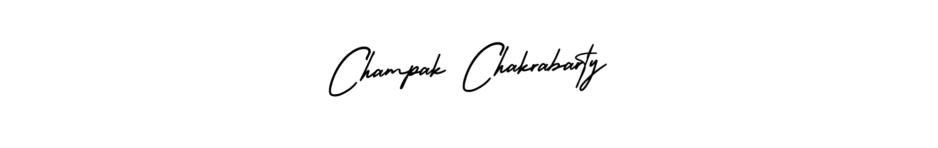How to make Champak Chakrabarty signature? AmerikaSignatureDemo-Regular is a professional autograph style. Create handwritten signature for Champak Chakrabarty name. Champak Chakrabarty signature style 3 images and pictures png