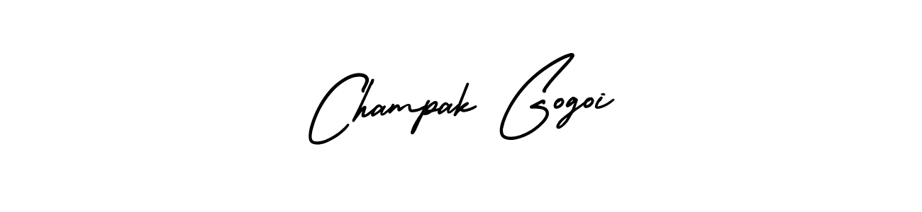 Similarly AmerikaSignatureDemo-Regular is the best handwritten signature design. Signature creator online .You can use it as an online autograph creator for name Champak Gogoi. Champak Gogoi signature style 3 images and pictures png