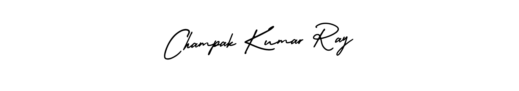 It looks lik you need a new signature style for name Champak Kumar Ray. Design unique handwritten (AmerikaSignatureDemo-Regular) signature with our free signature maker in just a few clicks. Champak Kumar Ray signature style 3 images and pictures png