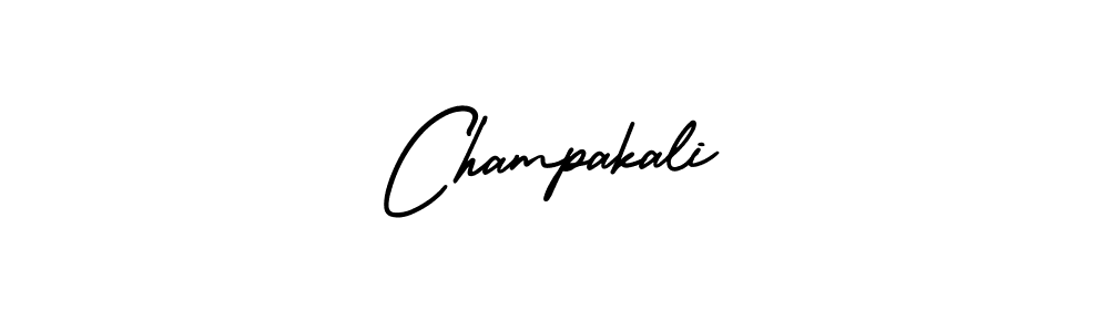 It looks lik you need a new signature style for name Champakali. Design unique handwritten (AmerikaSignatureDemo-Regular) signature with our free signature maker in just a few clicks. Champakali signature style 3 images and pictures png