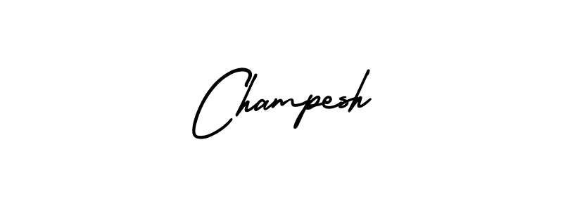 You should practise on your own different ways (AmerikaSignatureDemo-Regular) to write your name (Champesh) in signature. don't let someone else do it for you. Champesh signature style 3 images and pictures png