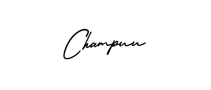 Also we have Champuu name is the best signature style. Create professional handwritten signature collection using AmerikaSignatureDemo-Regular autograph style. Champuu signature style 3 images and pictures png