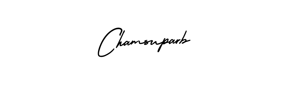 Use a signature maker to create a handwritten signature online. With this signature software, you can design (AmerikaSignatureDemo-Regular) your own signature for name Chamsuparb. Chamsuparb signature style 3 images and pictures png