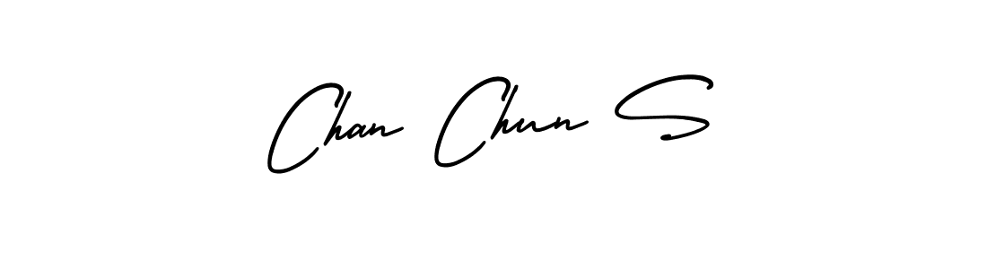 How to make Chan Chun S signature? AmerikaSignatureDemo-Regular is a professional autograph style. Create handwritten signature for Chan Chun S name. Chan Chun S signature style 3 images and pictures png