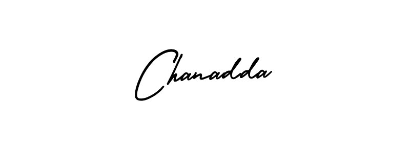 Also we have Chanadda name is the best signature style. Create professional handwritten signature collection using AmerikaSignatureDemo-Regular autograph style. Chanadda signature style 3 images and pictures png