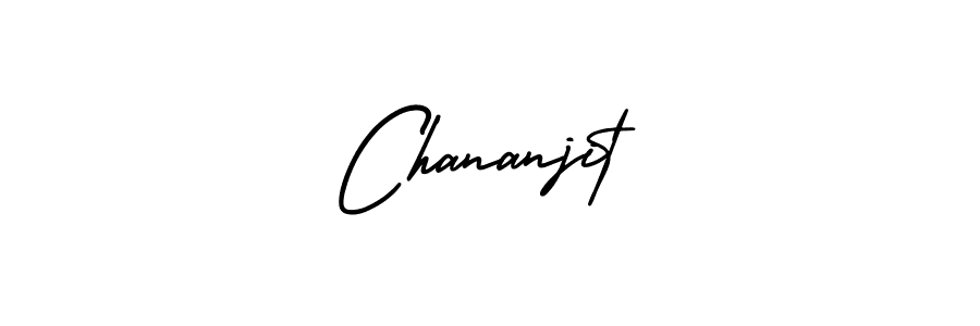 You should practise on your own different ways (AmerikaSignatureDemo-Regular) to write your name (Chananjit) in signature. don't let someone else do it for you. Chananjit signature style 3 images and pictures png