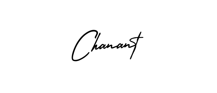 Chanant stylish signature style. Best Handwritten Sign (AmerikaSignatureDemo-Regular) for my name. Handwritten Signature Collection Ideas for my name Chanant. Chanant signature style 3 images and pictures png