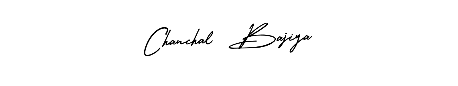 Use a signature maker to create a handwritten signature online. With this signature software, you can design (AmerikaSignatureDemo-Regular) your own signature for name Chanchal  Bajiya. Chanchal  Bajiya signature style 3 images and pictures png