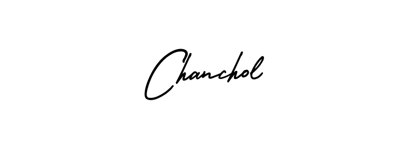 Use a signature maker to create a handwritten signature online. With this signature software, you can design (AmerikaSignatureDemo-Regular) your own signature for name Chanchol. Chanchol signature style 3 images and pictures png