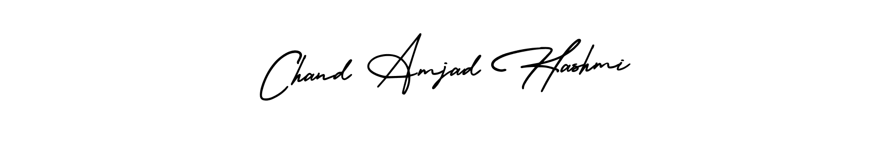 Make a beautiful signature design for name Chand Amjad Hashmi. With this signature (AmerikaSignatureDemo-Regular) style, you can create a handwritten signature for free. Chand Amjad Hashmi signature style 3 images and pictures png