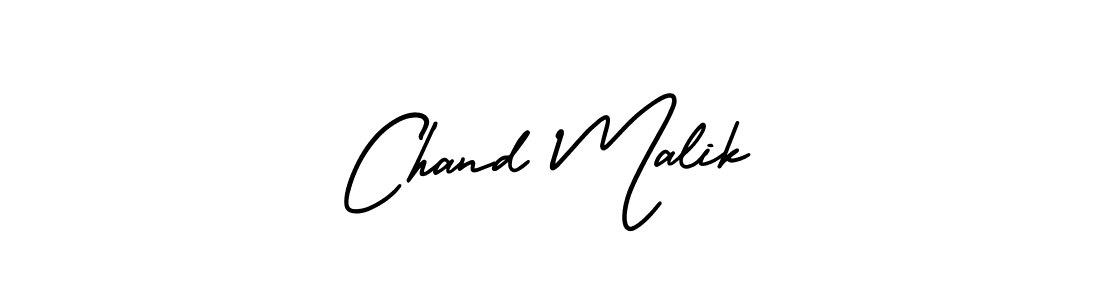 Use a signature maker to create a handwritten signature online. With this signature software, you can design (AmerikaSignatureDemo-Regular) your own signature for name Chand Malik. Chand Malik signature style 3 images and pictures png