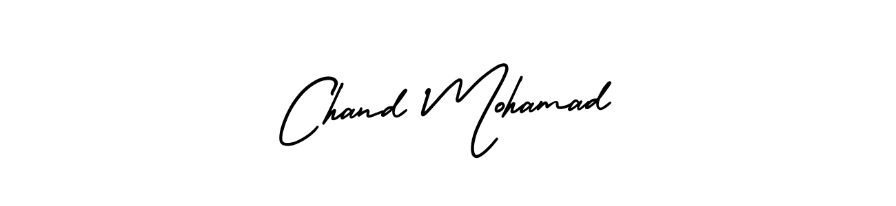 It looks lik you need a new signature style for name Chand Mohamad. Design unique handwritten (AmerikaSignatureDemo-Regular) signature with our free signature maker in just a few clicks. Chand Mohamad signature style 3 images and pictures png