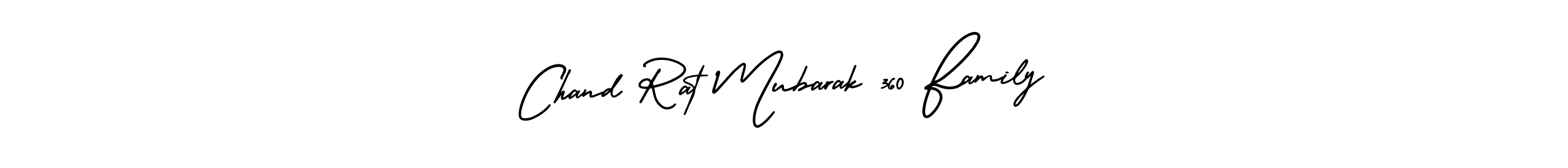 You should practise on your own different ways (AmerikaSignatureDemo-Regular) to write your name (Chand Rat Mubarak 360 Family) in signature. don't let someone else do it for you. Chand Rat Mubarak 360 Family signature style 3 images and pictures png