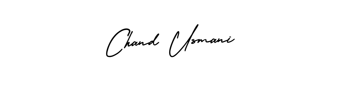 Create a beautiful signature design for name Chand Usmani. With this signature (AmerikaSignatureDemo-Regular) fonts, you can make a handwritten signature for free. Chand Usmani signature style 3 images and pictures png