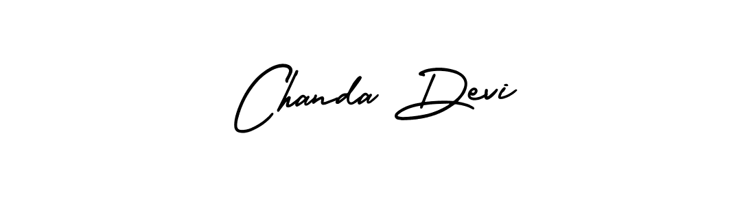 The best way (AmerikaSignatureDemo-Regular) to make a short signature is to pick only two or three words in your name. The name Chanda Devi include a total of six letters. For converting this name. Chanda Devi signature style 3 images and pictures png