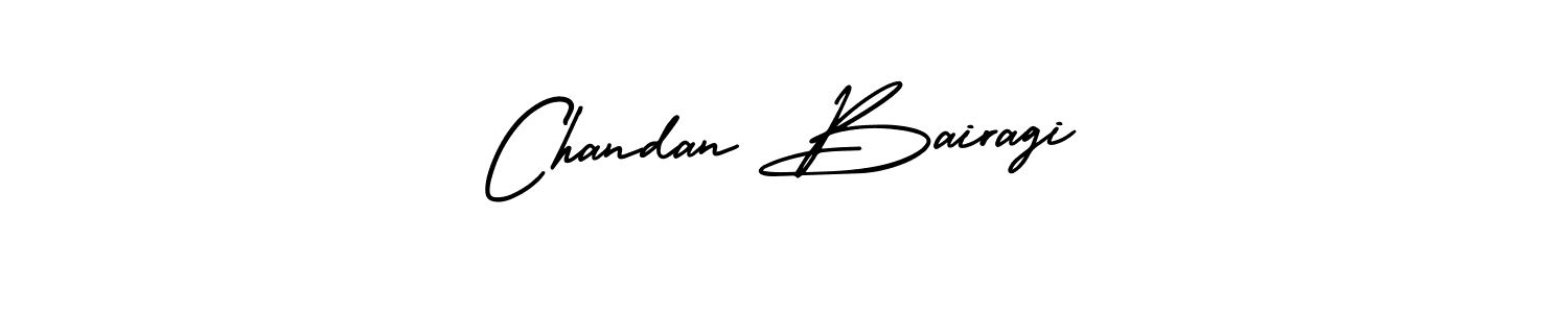 The best way (AmerikaSignatureDemo-Regular) to make a short signature is to pick only two or three words in your name. The name Chandan Bairagi include a total of six letters. For converting this name. Chandan Bairagi signature style 3 images and pictures png